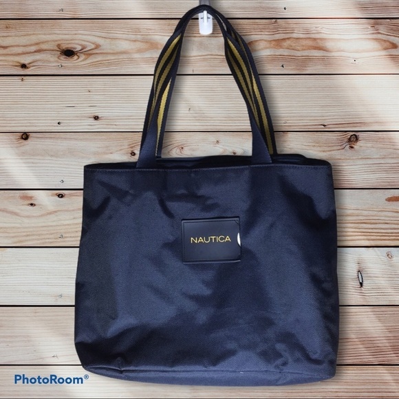 Nautica tote bag medium/large in size medium summer beach bag towel bag computer - Picture 1 of 10